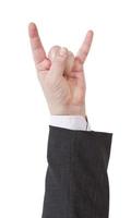 horns fingers sign - hand gesture photo