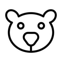 diseño de icono de oso vector