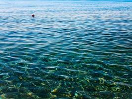 travel to Italy - clear water of Ionian Sea coast near Calatabiano village in Sicily photo