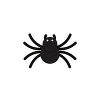 elementos de diseño plano de dibujos animados de araña, vector e ilustración.