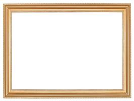 classic wide retro wooden picture frame photo
