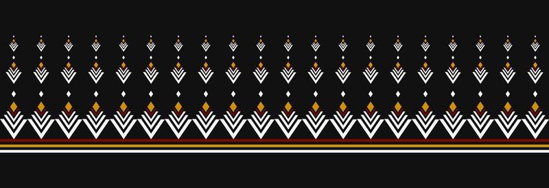 Border ethnic tribal pattern art. folk embroidery, and Mexican style. Aztec geometric ornament print.