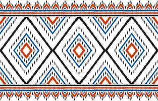 Beautiful carpet ikat art. Geometric ethnic seamless pattern in tribal. vector