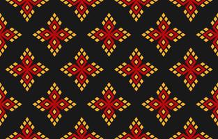 Fabric flower pattern background. Geometric ethnic oriental seamless pattern traditional. vector