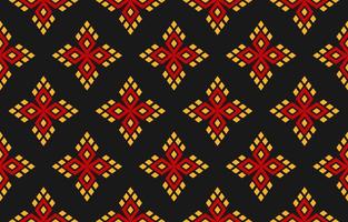 Fabric flower pattern background. Geometric ethnic oriental seamless pattern traditional. vector