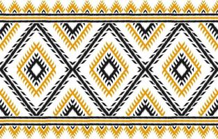 Beautiful carpet ikat art. Geometric ethnic seamless pattern in tribal. vector