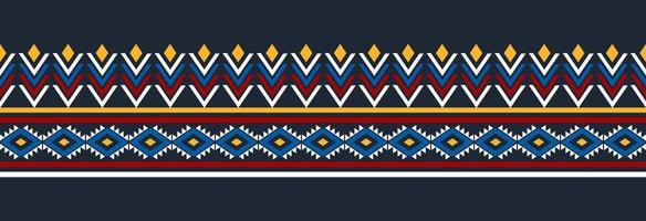 Border ethnic tribal pattern art. folk embroidery, and Mexican style. Aztec geometric ornament print. vector