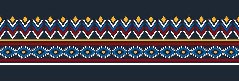 Border ethnic tribal pattern art. folk embroidery, and Mexican style. Aztec geometric ornament print.