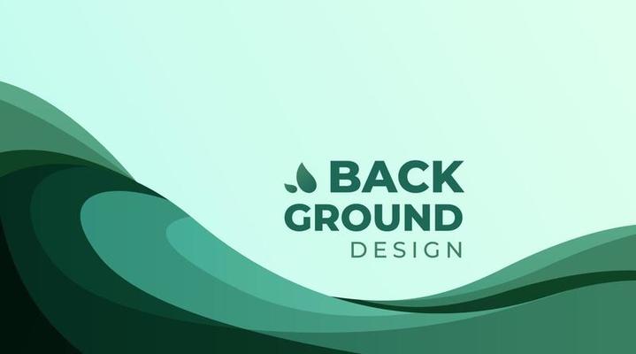 Gradient Abstract Background. Liquid Curve 2