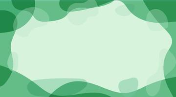 Green Abstract Wave Background Design vector