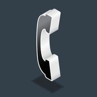 Isometric phone design, communication tool for business and etc vector