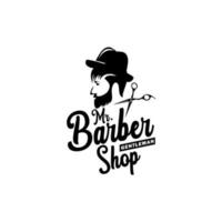 Vintage barbershop vector emblems and labels. Barber badges and logos. Barbershop logo and barber shop vintage label and badge illustration