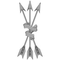 Vector Design Arrows with Ribbon