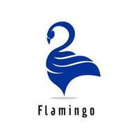 plantilla de vector de diseño de logotipo de flamenco