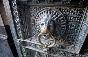 old bronze door handle photo