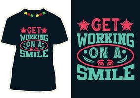 World Smile Day T-shirt Design vector