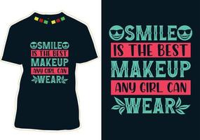 diseño de camiseta del día mundial de la sonrisa vector