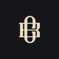 Initial based clean and minimal letter. BC CB B C Monogram Logo Template. Elegant luxury alphabet vector design