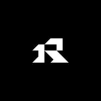 Initial based clean and minimal letter. R Monogram Logo Template. Elegant luxury alphabet vector design