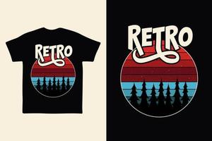 diseño de camiseta retro vintage, vector, fondo negro retro, diseño de camiseta vintage. vector