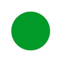 Green dot. The green Circle logo is a metaphor for ecology and conscious consumption vector
