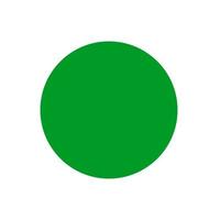 Green dot. The green Circle logo is a metaphor for ecology and conscious consumption vector