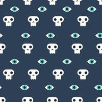 Skull and Eye Pattern vector