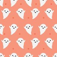 Cute Ghost Seamless Pattern vector