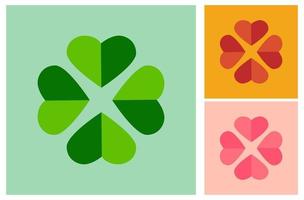 Four leaf clover in vector, a symbol of lucky vector