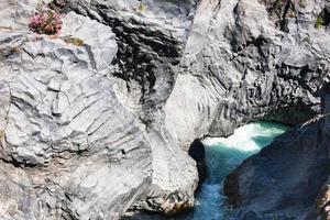 Gole dell Alcantara river in Sicily photo