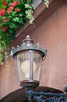 decorative old bronze lantern photo