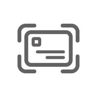Identity card icon . Perfect for business website or user interface applications. vector sign and symbol