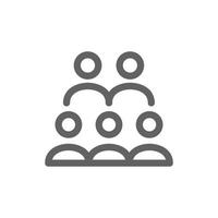 audience icon. Perfect for business website or user interface applications. Simple vector illustration