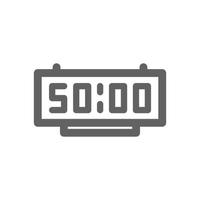 Digital clock icon. Perfect for timer icon or user interface applications. vector sign and symbol