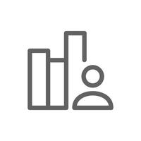 employee performance icon. Perfect for business website or user interface applications. Simple vector illustration.