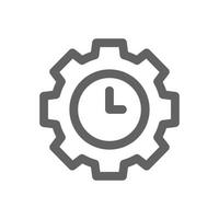 Time setting icon. Perfect for timer icon or user interface applications. vector sign and symbol