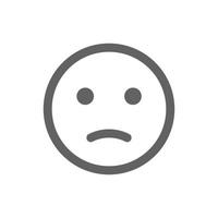 disappointed emoji icon . Perfect for website or social media application. vector sign and symbol