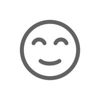 cheerful emoji icon . Perfect for website or social media application. vector sign and symbol
