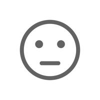 no comment emoji icon . Perfect for website or social media application. vector sign and symbol
