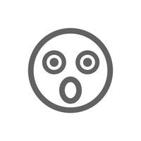 shock emoji icon . Perfect for website or social media application. vector sign and symbol