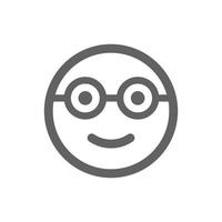 icono de emoji de sonrisa. perfecto para sitio web o aplicación de redes sociales. vector de señal y símbolo