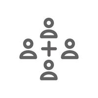 employee selection icon. Perfect for business website or user interface applications. Simple vector illustration.
