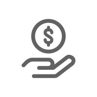 Coin icon . Perfect for business website or user interface applications. vector sign and symbol