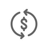 Financial circulation icon . Perfect for business website or user interface applications. vector sign and symbol