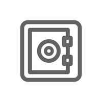 Money safe icon . Perfect for business website or user interface applications. vector sign and symbol