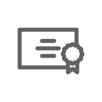 Financial certificate icon . Perfect for business website or user interface applications. vector sign and symbol