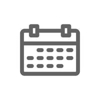 date, icon. Perfect for timer icon or user interface applications. vector sign and symbol