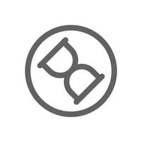 Loading time icon. Perfect for timer icon or user interface applications. vector sign and symbol