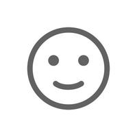 smile emoji icon . Perfect for website or social media application. vector sign and symbol