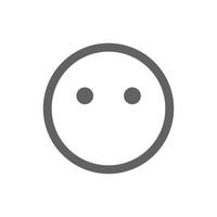 no comment emoji icon . Perfect for website or social media application. vector sign and symbol